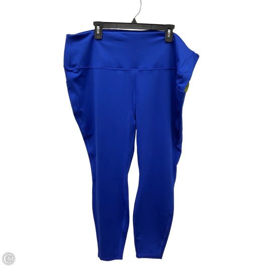 Athletic Leggings By All In Motion In Blue, Size: 4x