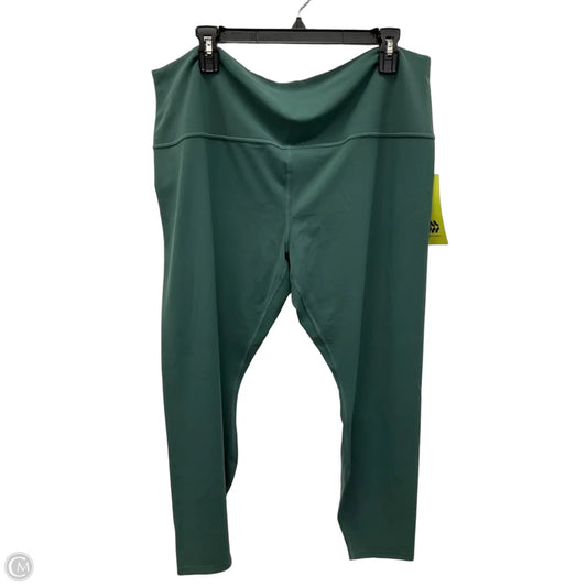 Athletic Leggings By All In Motion In Green, Size: 3x