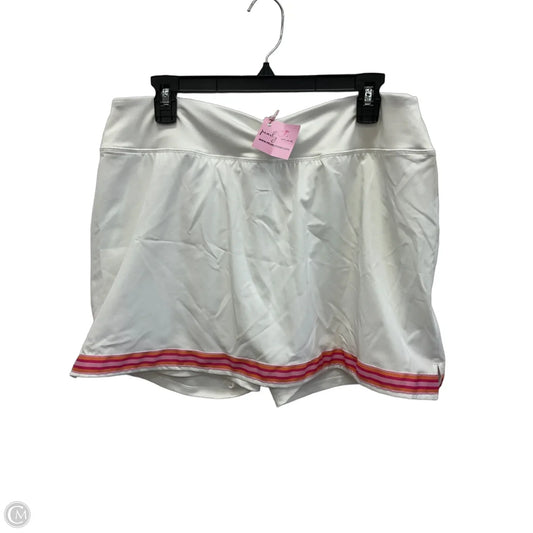 Athletic Skort By Clothes Mentor In White, Size: Xl