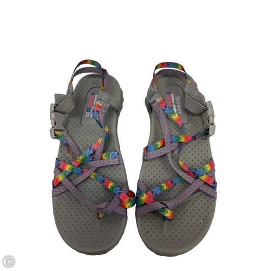 Sandals Flats By Skechers In Grey, Size: 7