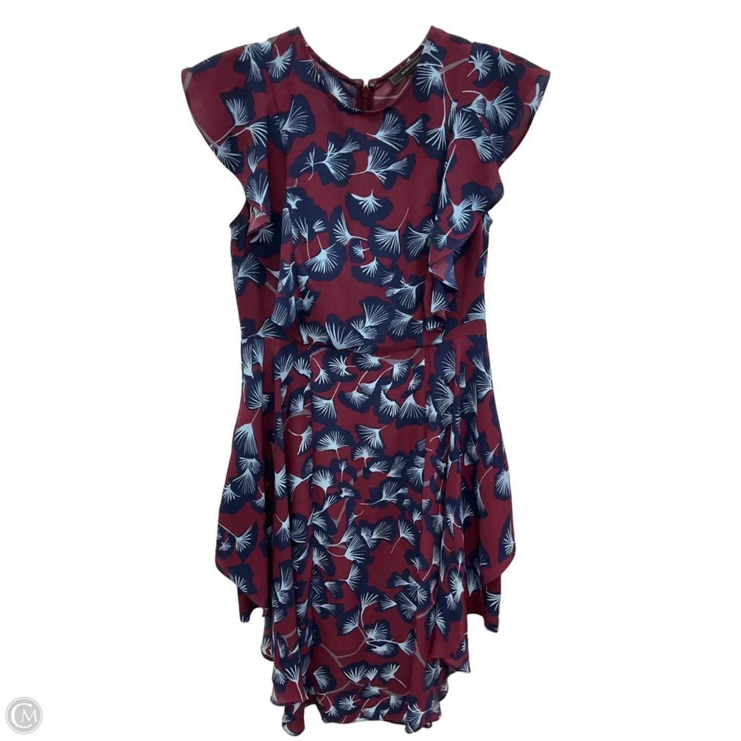 Dress Party Midi By Bcbgmaxazria In Floral Print, Size: S