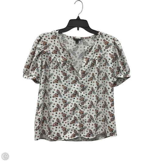 Top Short Sleeve By Ann Taylor In Multi-colored, Size: Xs