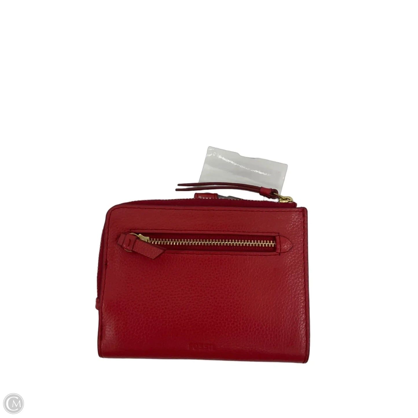 Wallet Leather By Fossil, Size: Medium