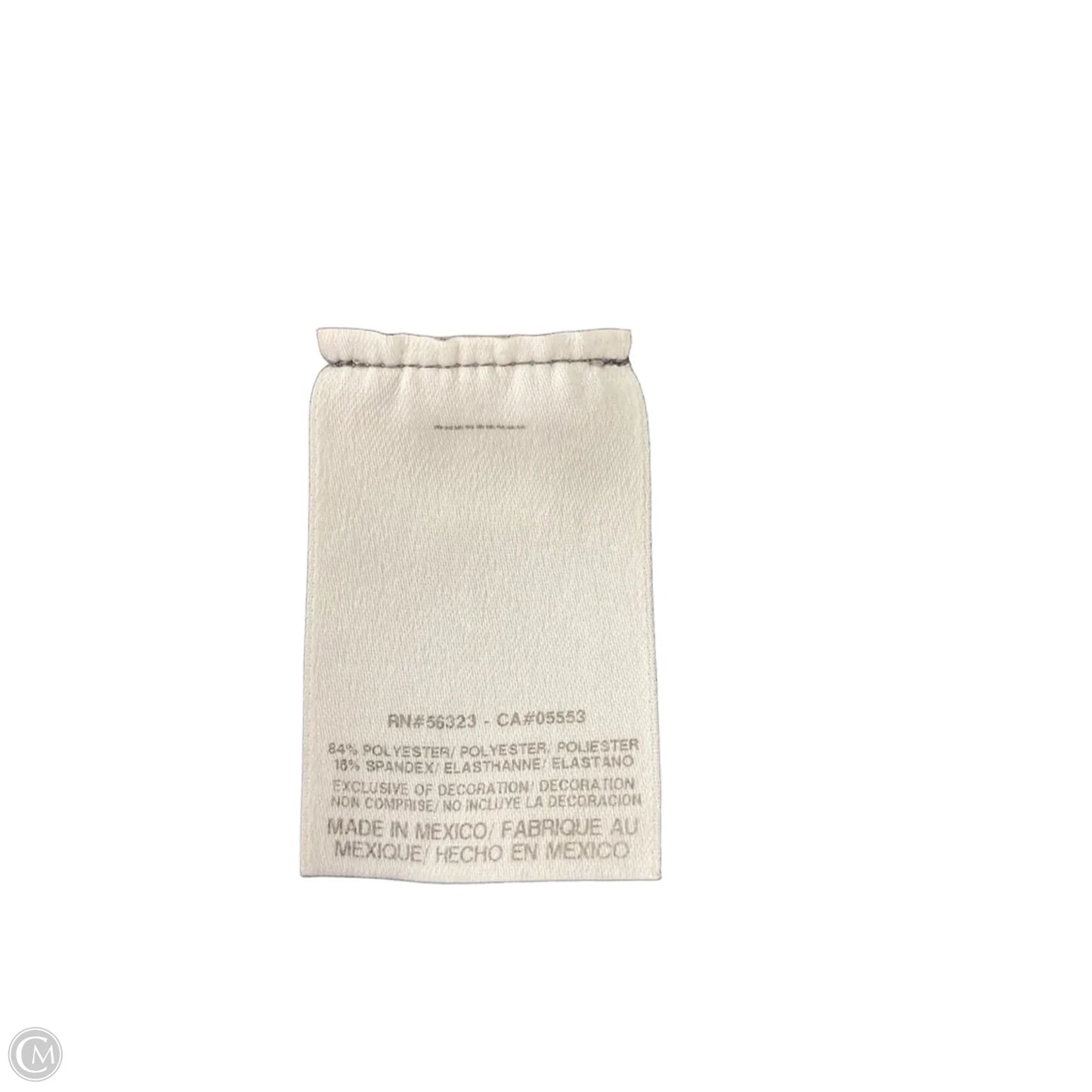 Athletic Top Short Sleeve By Nike In Grey, Size: L