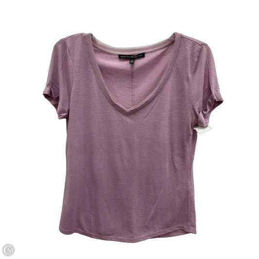 Top Short Sleeve By White House Black Market In Purple, Size: Xs