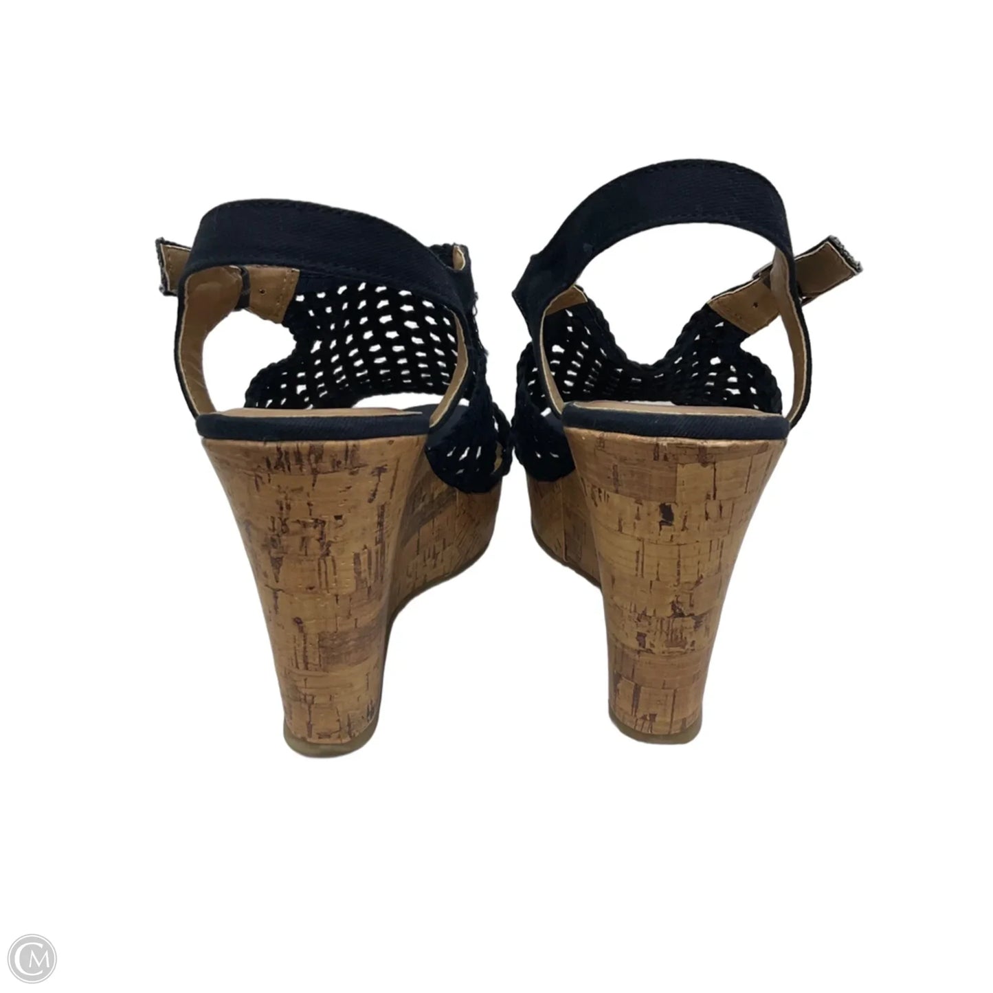 Shoes Heels Wedge By Jelly Pop In Navy, Size: 10