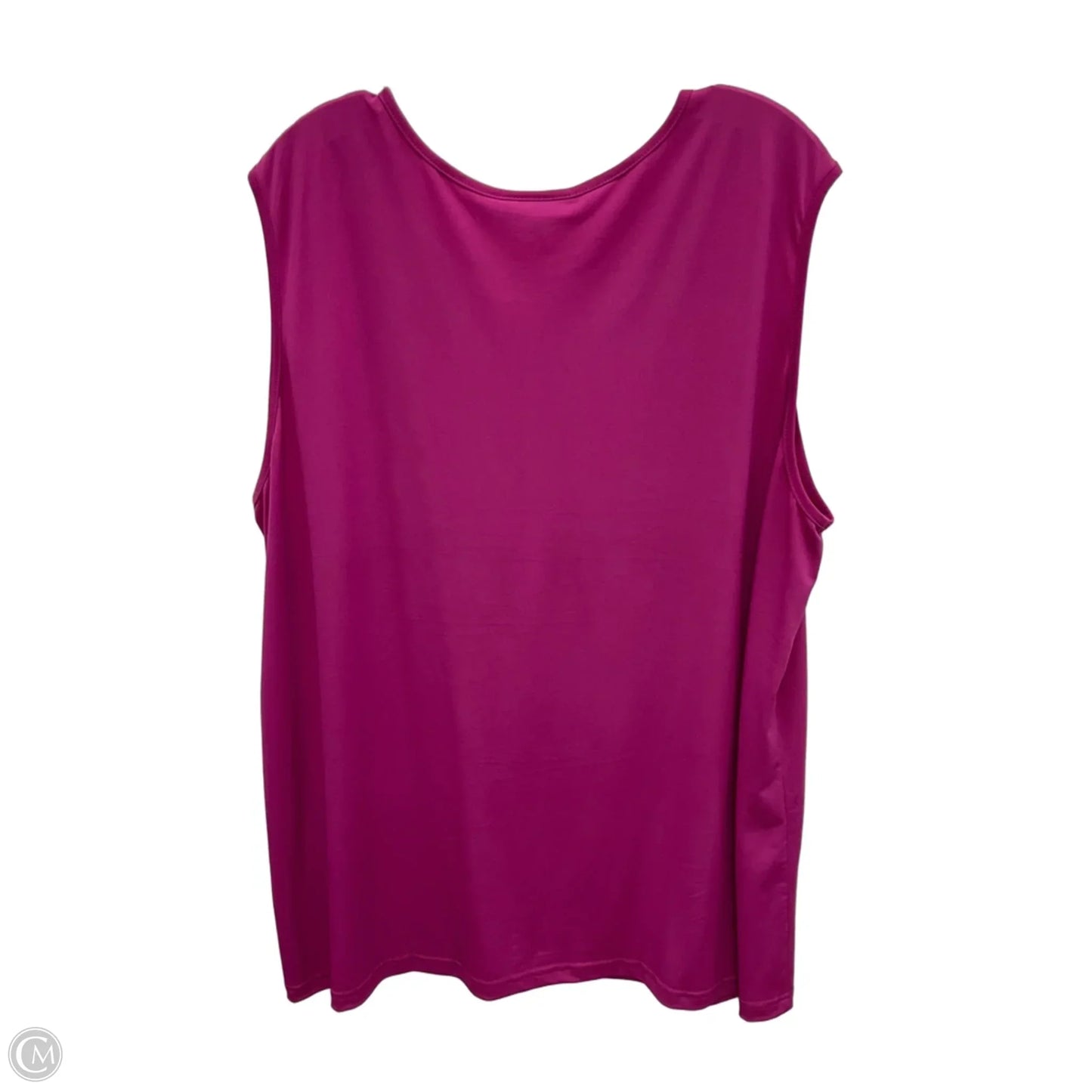 Top Sleeveless By Cmf In Pink, Size: 2x
