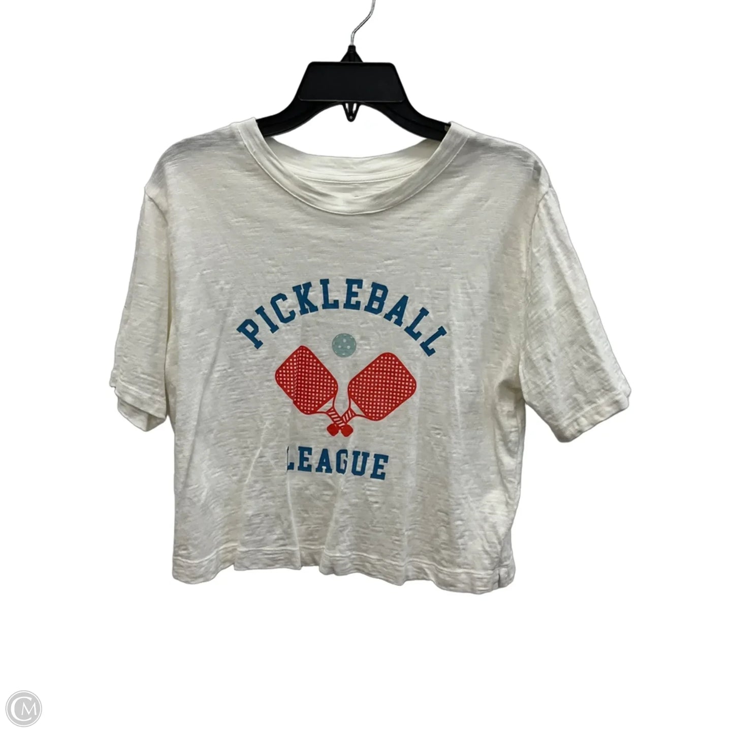 Top Short Sleeve By Lou And Grey In White, Size: S
