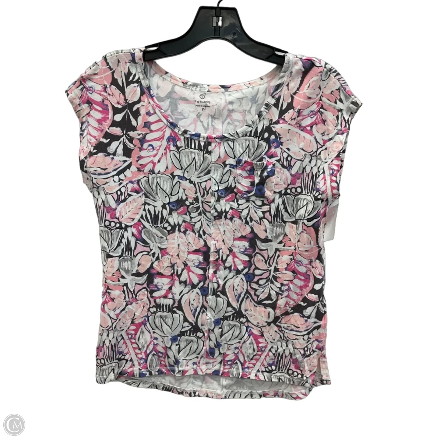 Athletic Top Short Sleeve By Talbots In Floral Print, Size: Sp