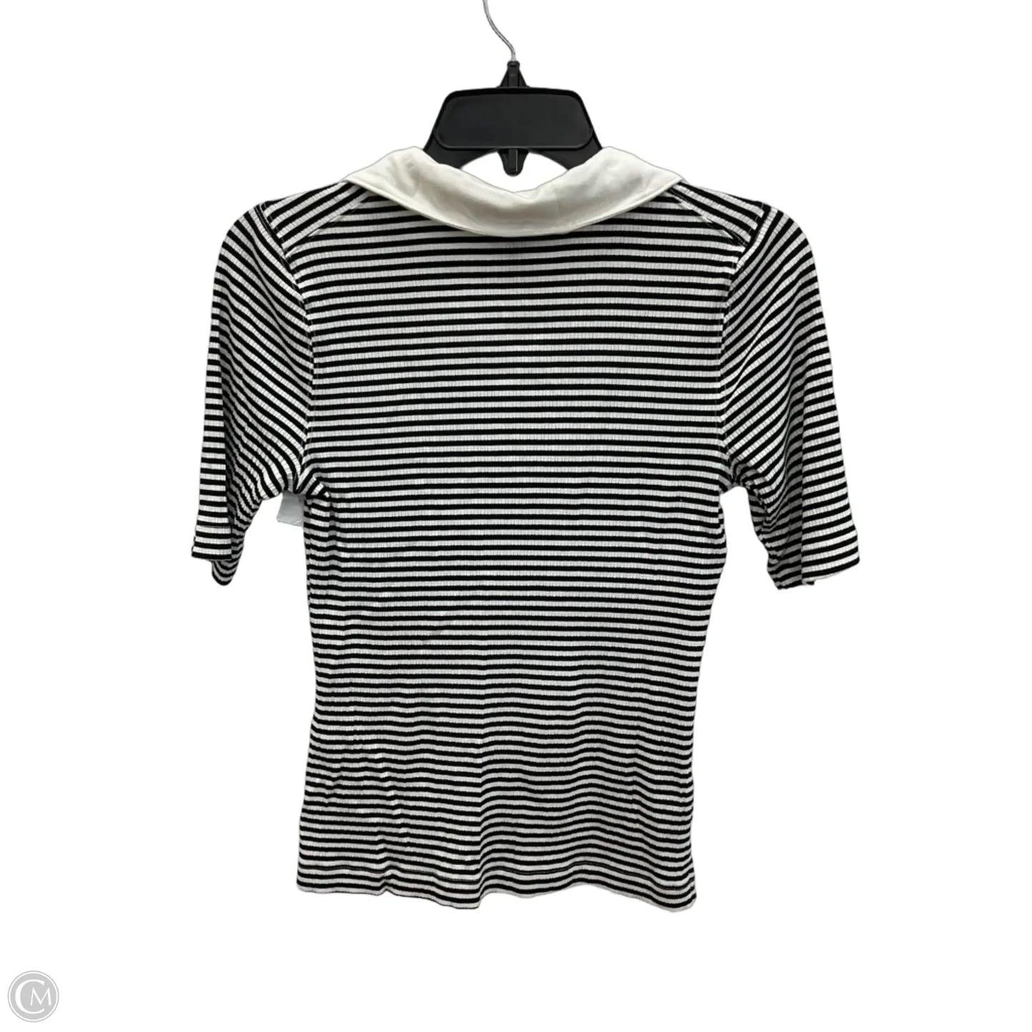 Top Short Sleeve By Spanx In Striped Pattern, Size: S