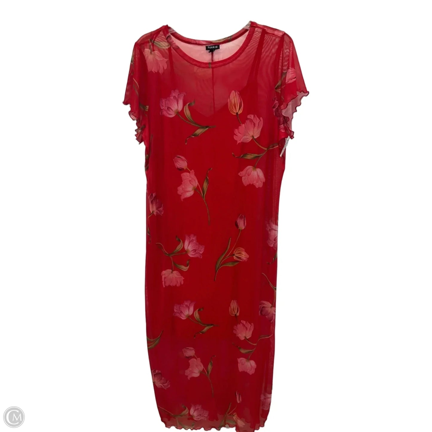 Dress Casual Midi By Torrid In Red, Size: 1x