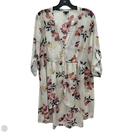Top Long Sleeve By Torrid In Floral Print, Size: 1x