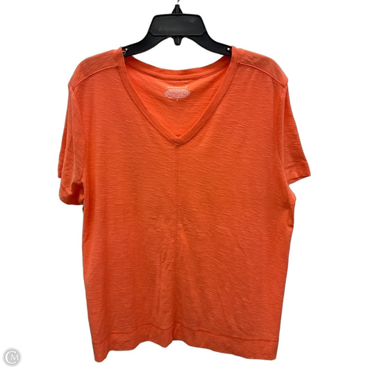 Top Short Sleeve By West Bound In Orange, Size: Xl