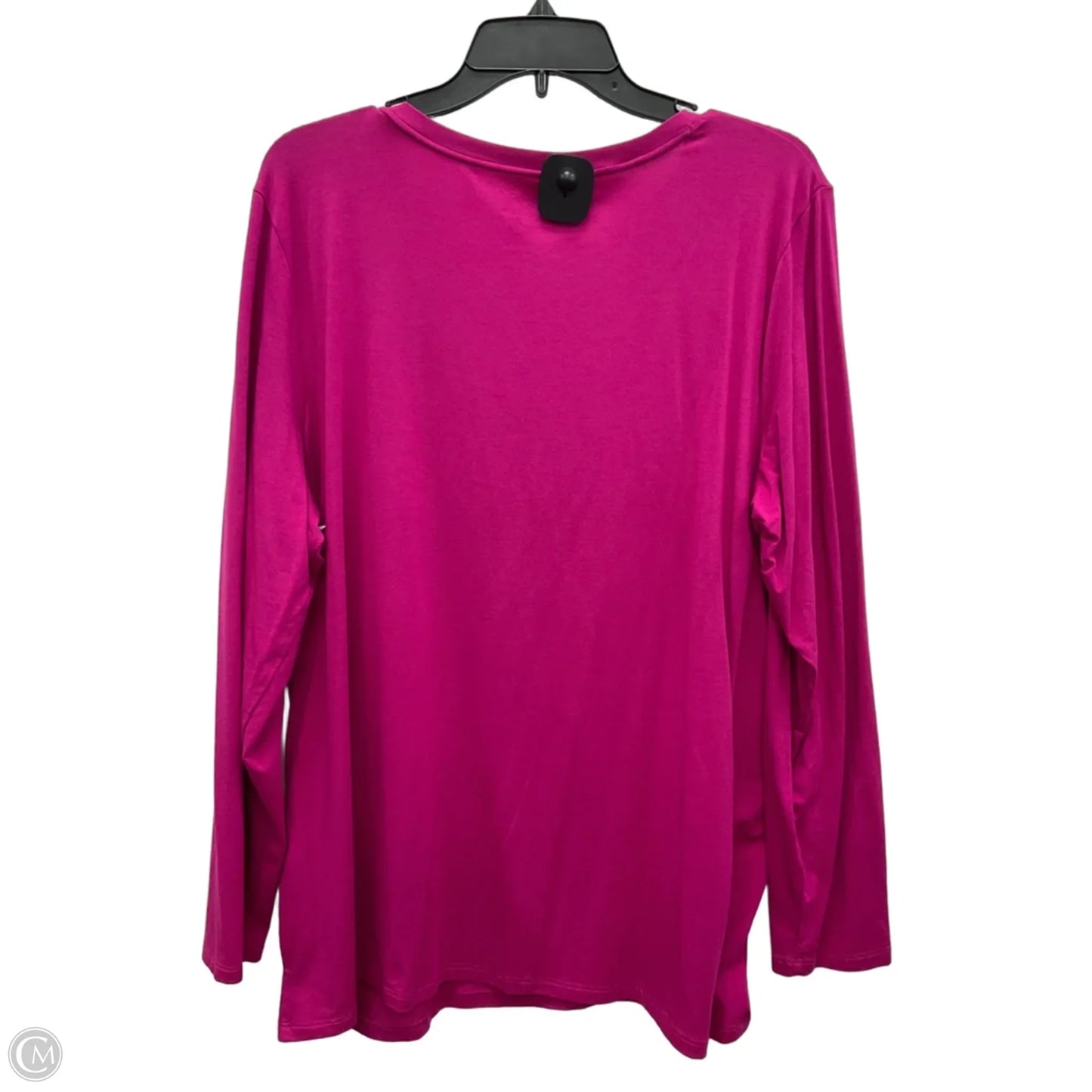 Top Long Sleeve Basic By Chicos In Pink, Size: Xxl