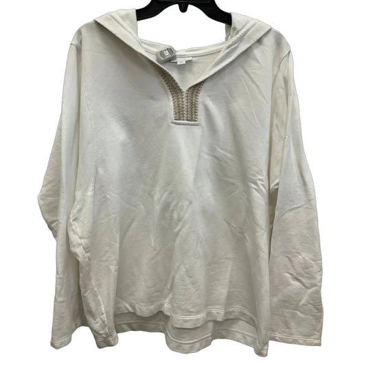 Top 3/4 Sleeve By Pure Jill In White, Size: L