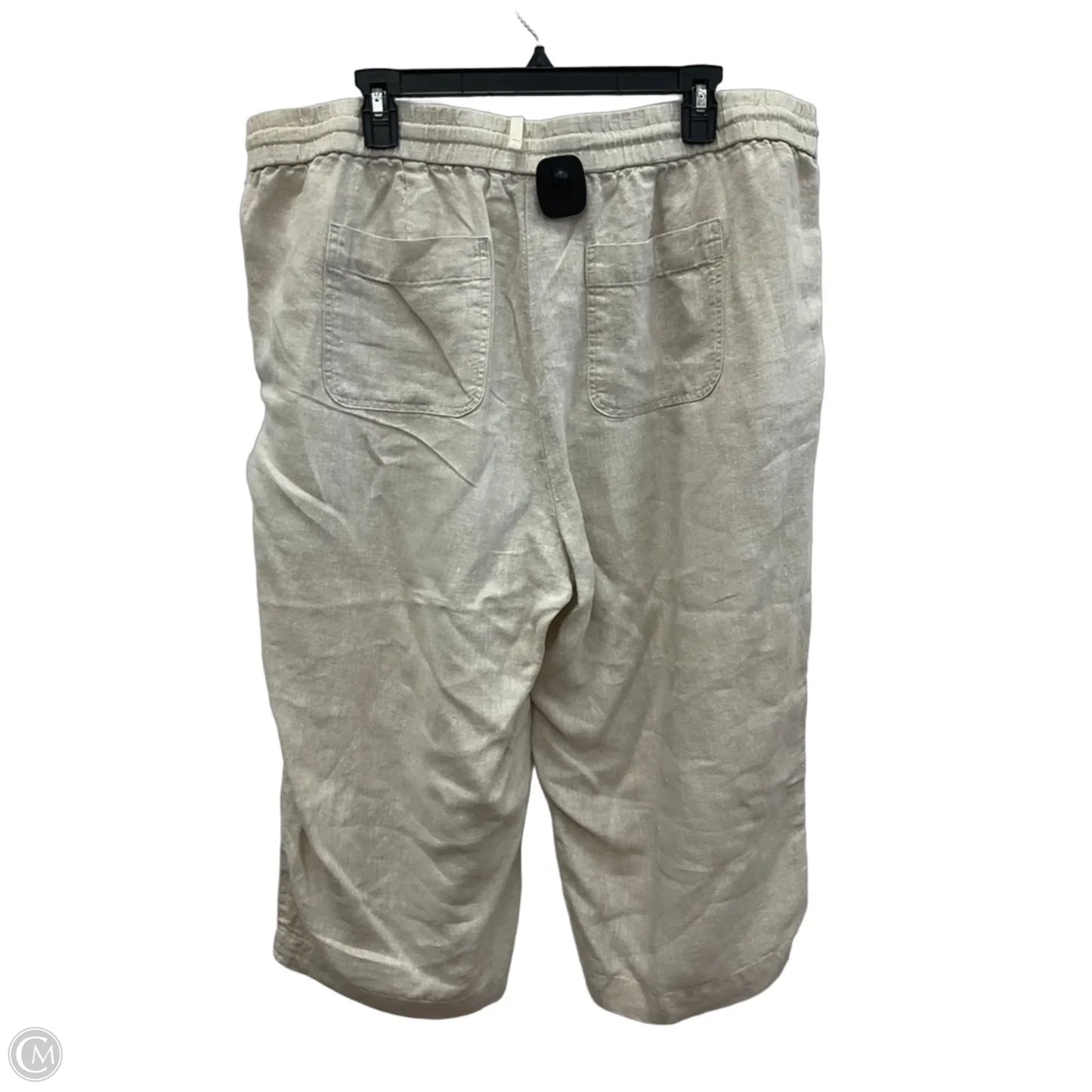 Pants Linen By Talbots In Beige, Size: 2x