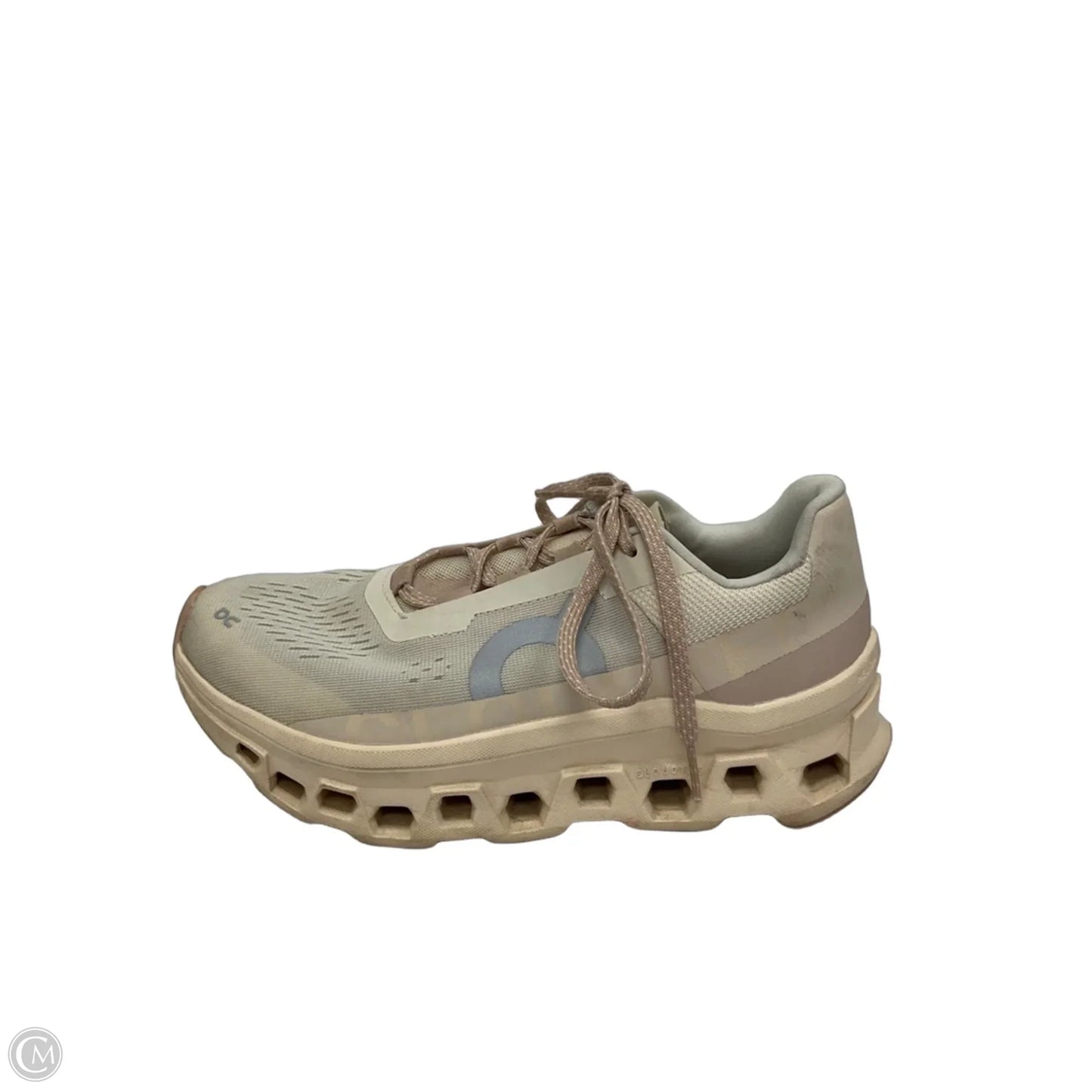 Shoes Athletic By On Cloud In Cream & Pink, Size: 8