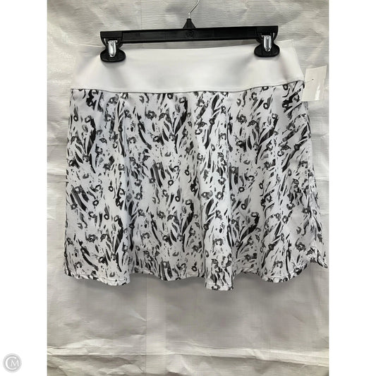 Athletic Skort By Puma In Black & White, Size: M