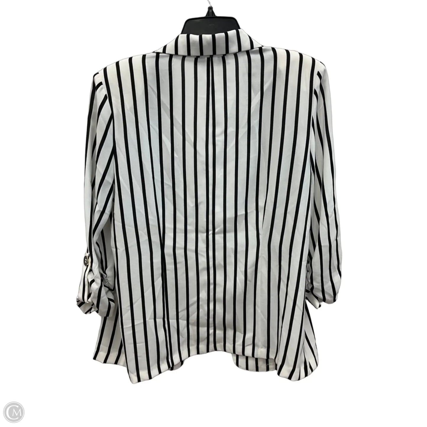 Blazer By Clothes Mentor In Striped Pattern, Size: L