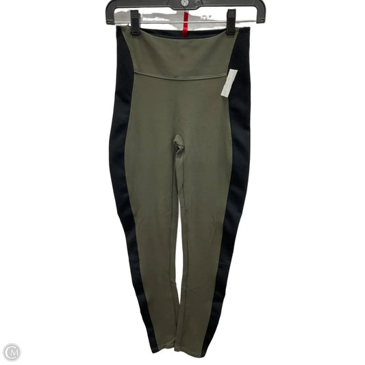 Athletic Leggings By Spanx In Green, Size: S