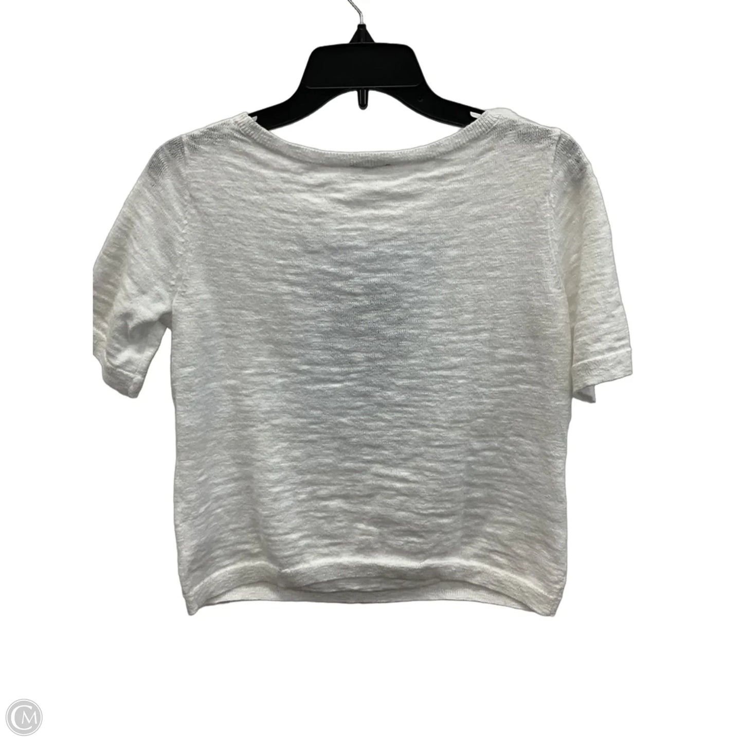 Top Short Sleeve By Talbots In White, Size: Sp