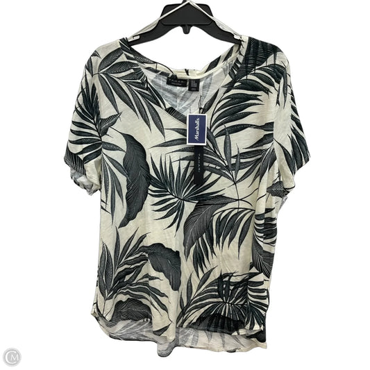 Top Short Sleeve By Tahari In Floral Print, Size: 2x