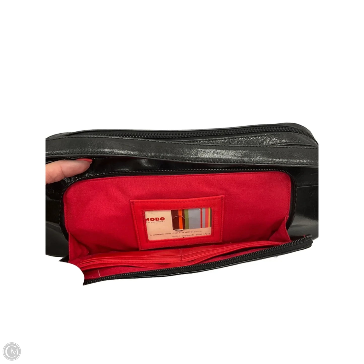 Handbag Leather By Hobo Intl, Size: Small