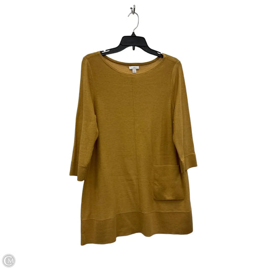 Top Long Sleeve By J. Jill In Yellow, Size: S