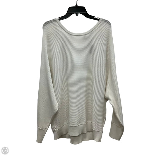 Top Long Sleeve By Express In White, Size: Xl