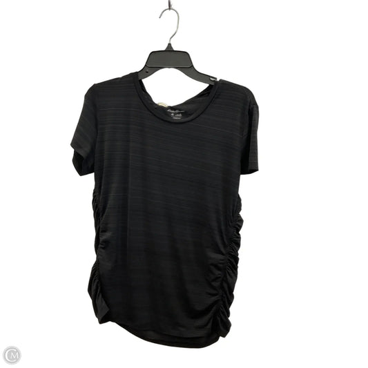 Athletic Top Short Sleeve By Eddie Bauer In Grey, Size: Xl