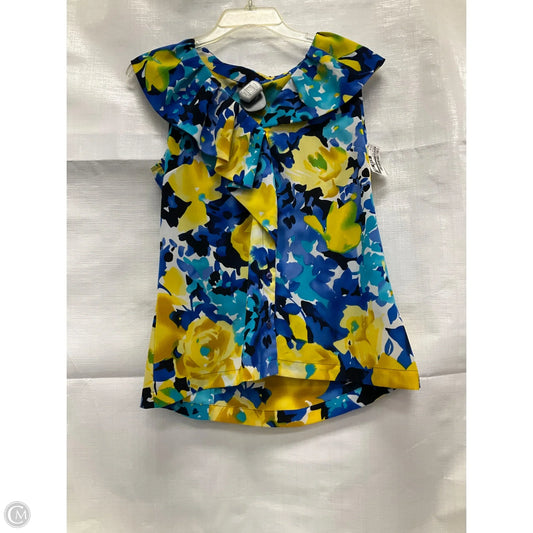 Top Sleeveless By Rafaella In Floral Print, Size: M