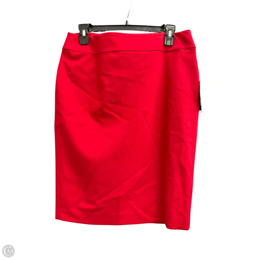 Skirt Midi By Nine West In Red, Size: 6