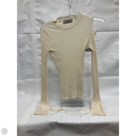 Top Long Sleeve By All Saints In Cream, Size: S