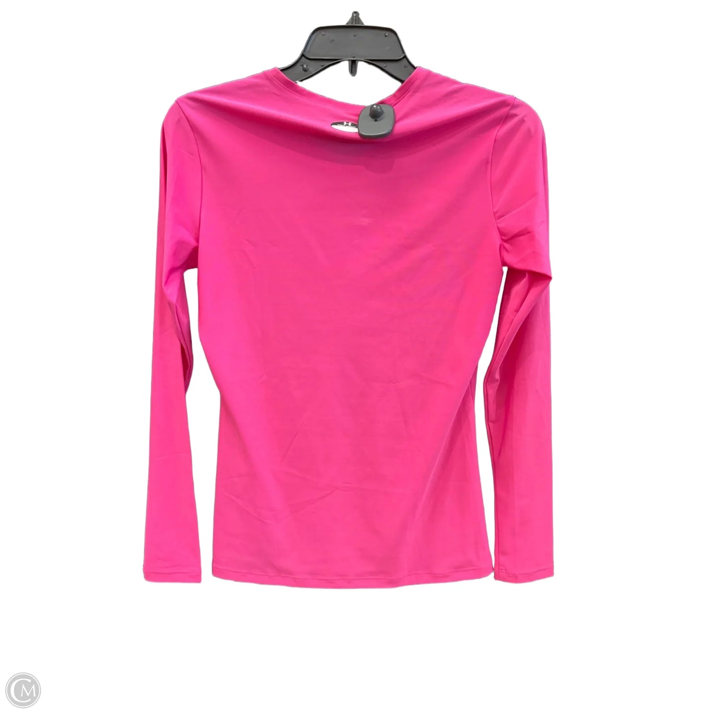 Athletic Top Long Sleeve Crewneck By Under Armour In Pink, Size: L
