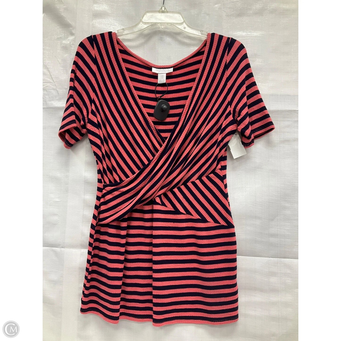 Maternity Top Short Sleeve By Motherhood, Size: M