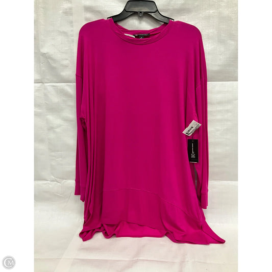 Top Long Sleeve By International Concepts In Pink, Size: 12