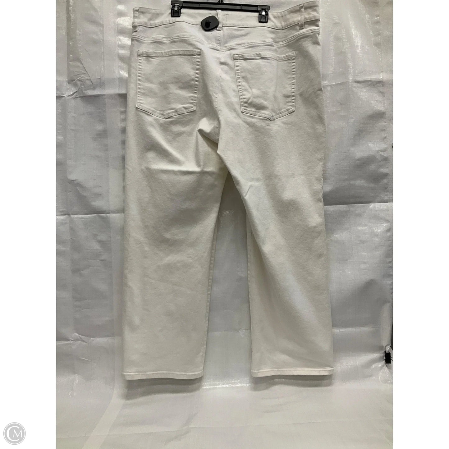 Jeans Straight By Lane Bryant In White Denim, Size: 26