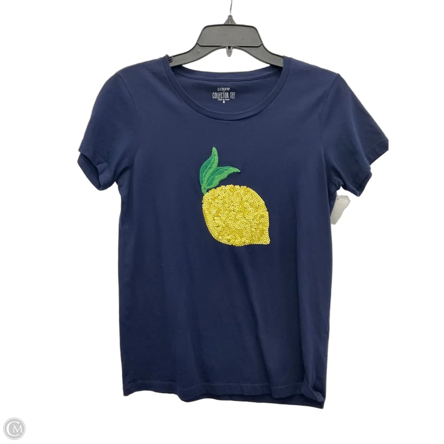 Top Short Sleeve By J. Crew In Navy, Size: S