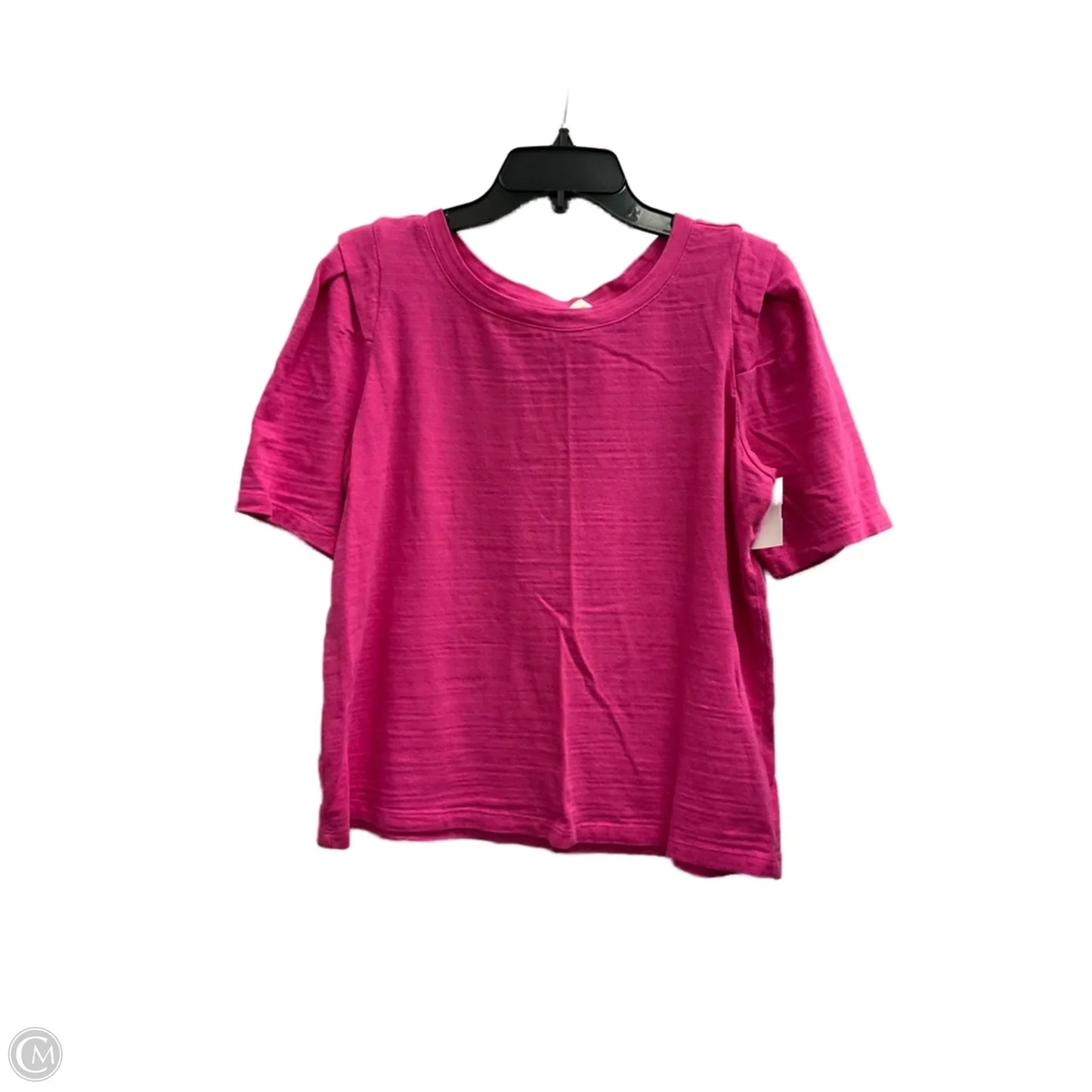 Top Short Sleeve By Loft In Pink, Size: M