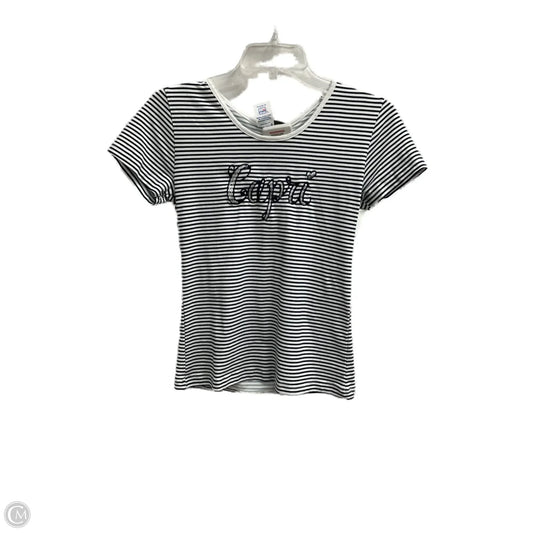 Top Short Sleeve By Clothes Mentor In Striped Pattern, Size: M