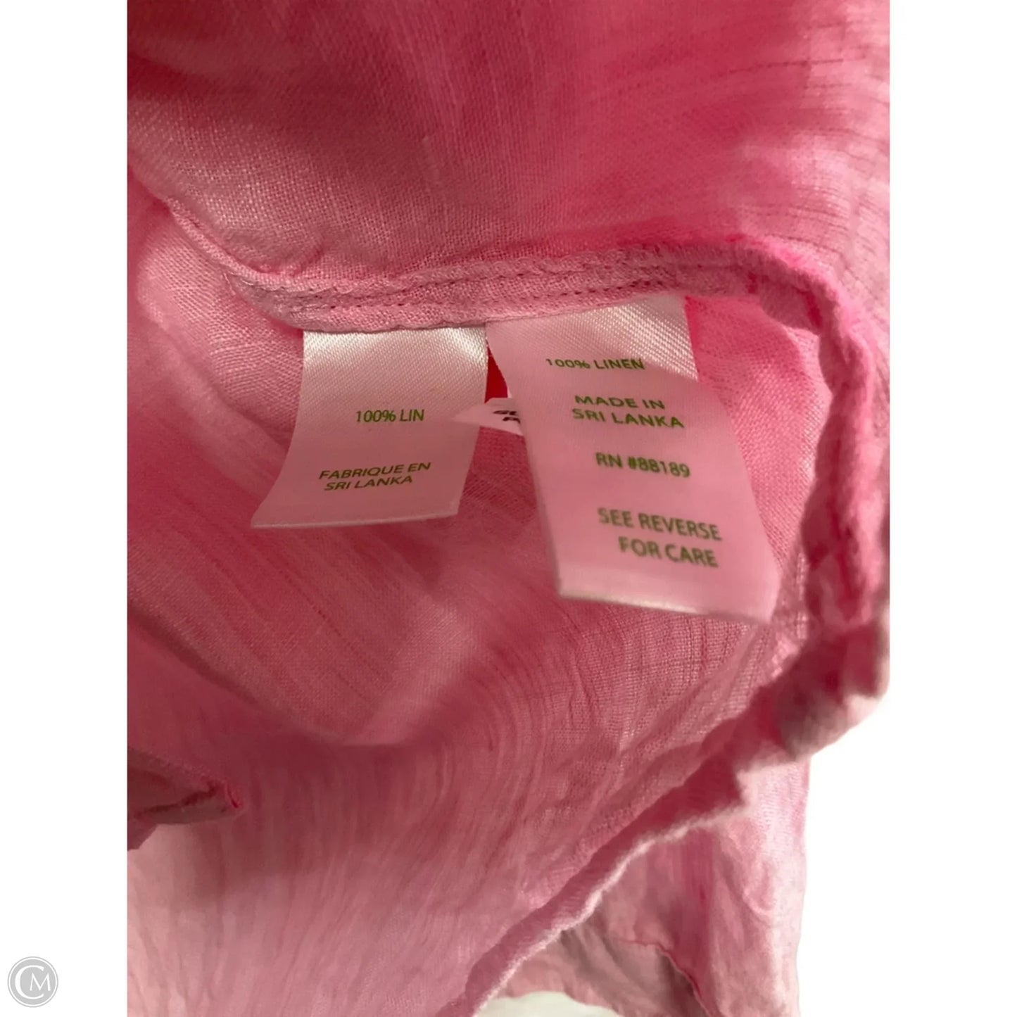 Blouse Designer By Lilly Pulitzer In Pink, Size: Xl