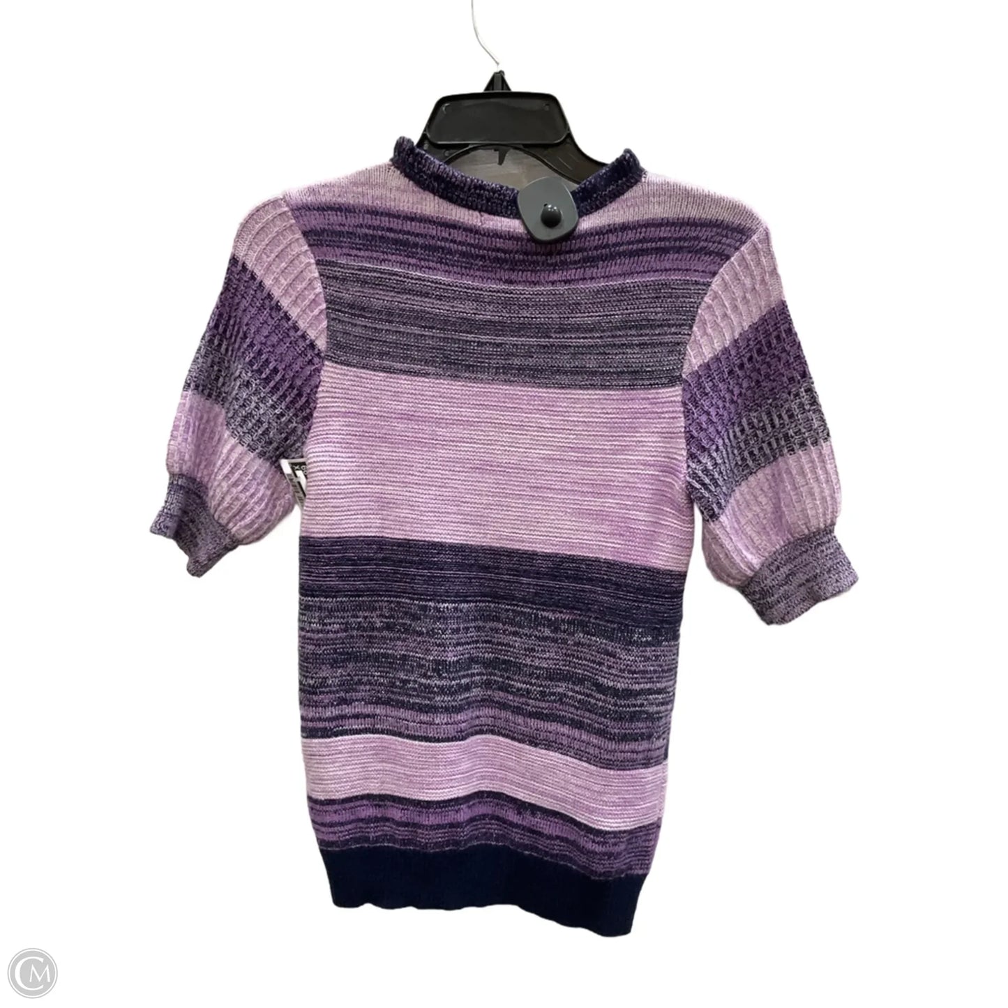 Sweater Short Sleeve By Halogen In Purple, Size: Xxs
