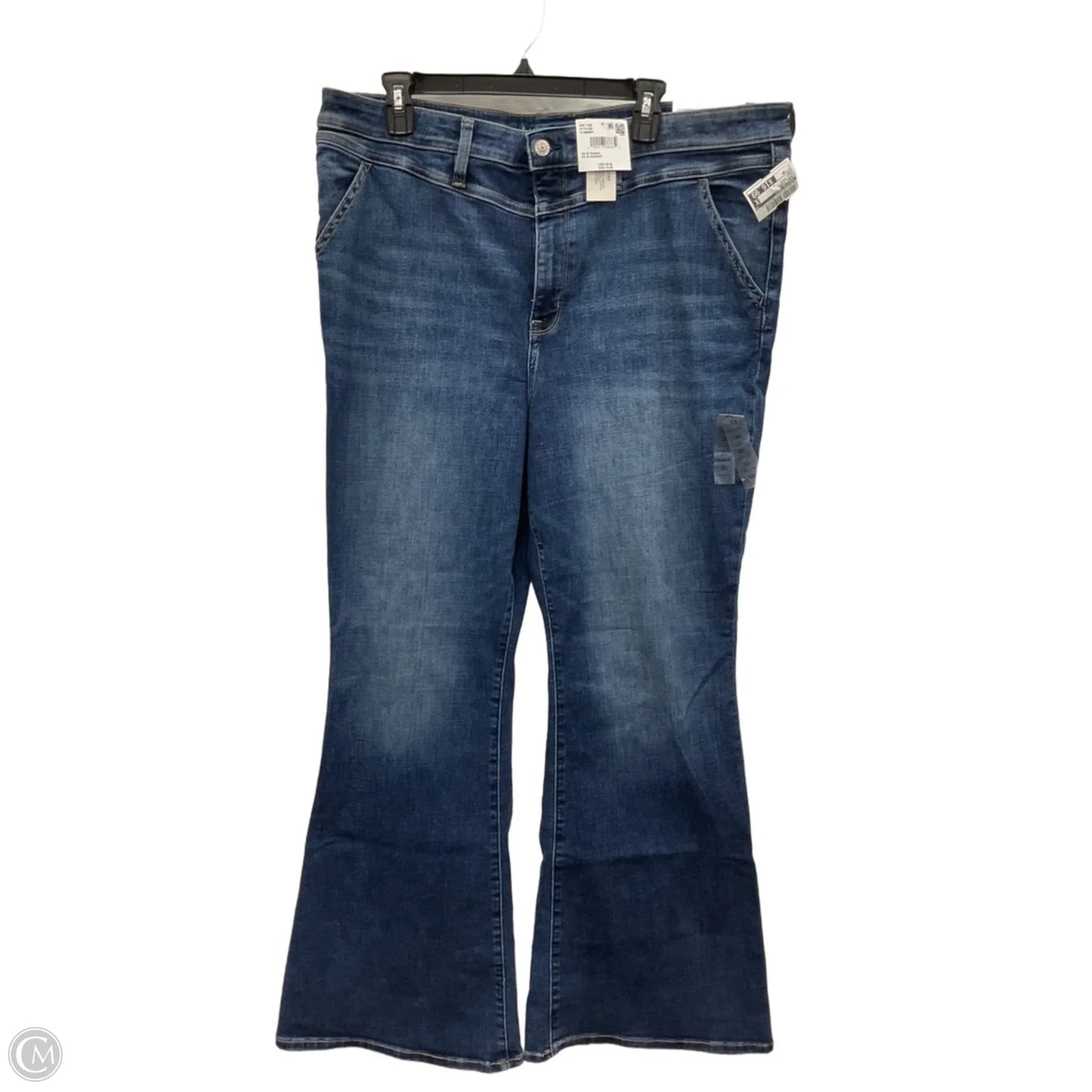 Jeans Flared By American Eagle In Blue Denim, Size: 20