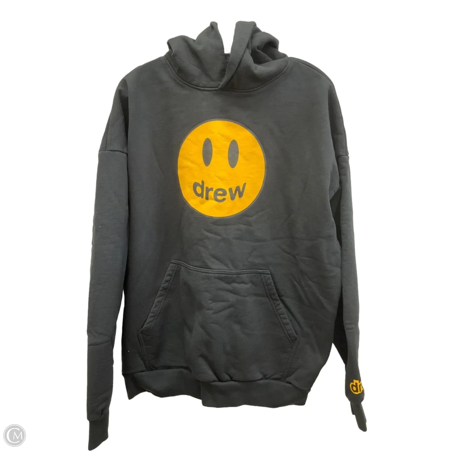 Sweatshirt Hoodie By Drew In Grey, Size: M