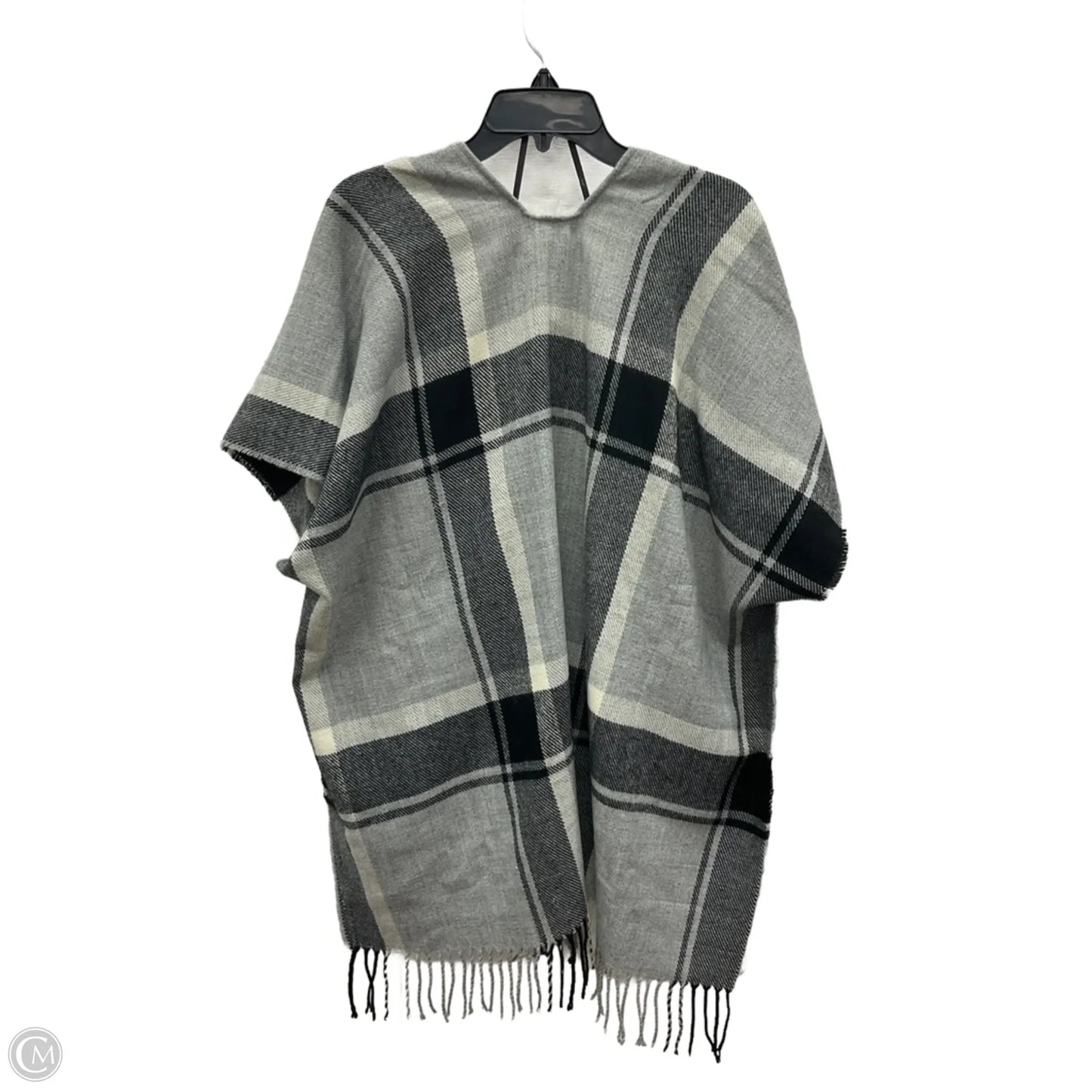 Shawl By Loft In Plaid Pattern, Size: Xs