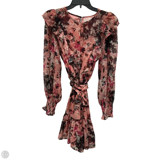 Dress Casual Midi By Cma In Floral Print, Size: 10