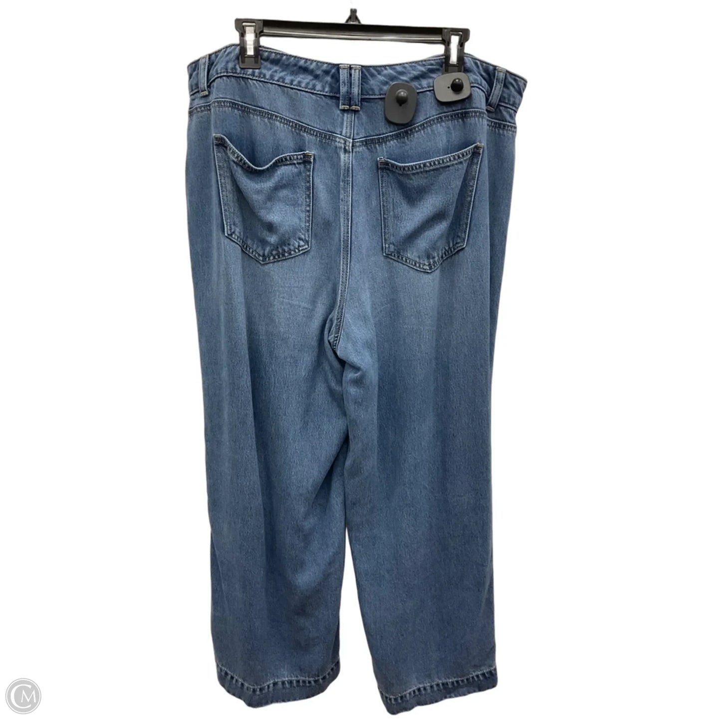 Jeans Wide Leg By Talbots In Blue Denim, Size: 16