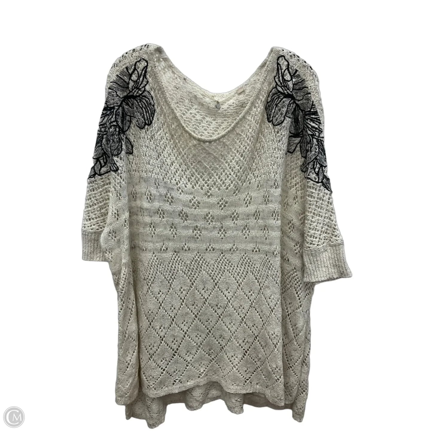 Swimwear Cover-up By Knitted And Knotted In Cream, Size: S