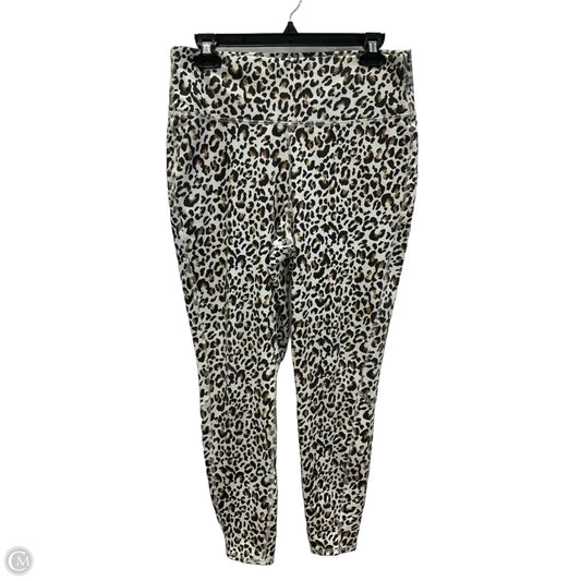 Athletic Leggings By Wonderly In Animal Print, Size: L