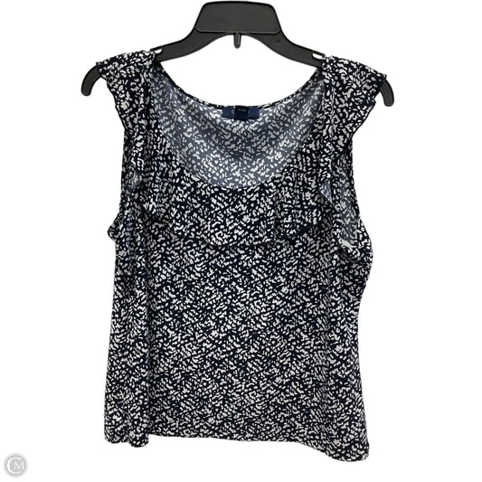 Top Sleeveless By Chaps In Navy, Size: Xl
